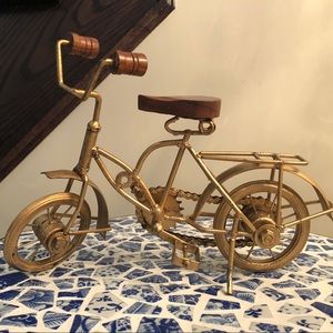 Home decor gorgeous metal and wood bicycle